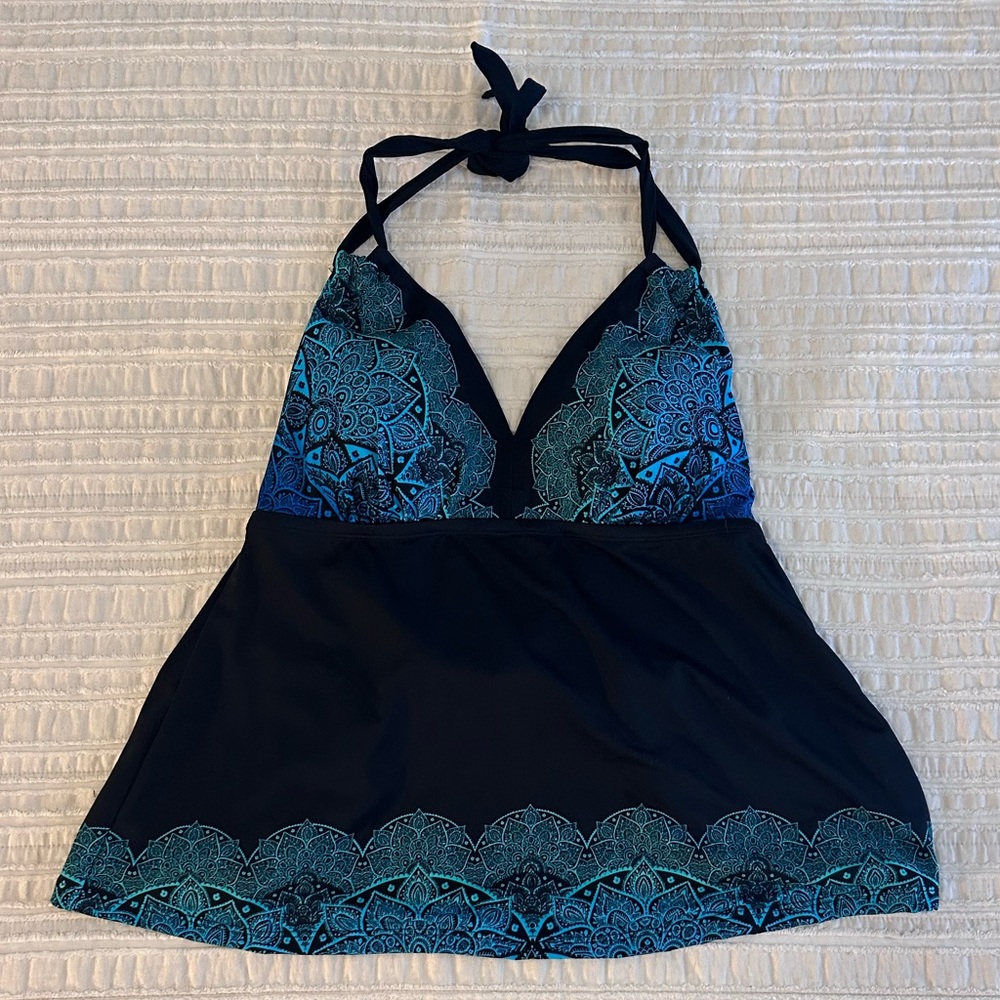 Plus sized swimsuit halter top. Brand new. Never worn.